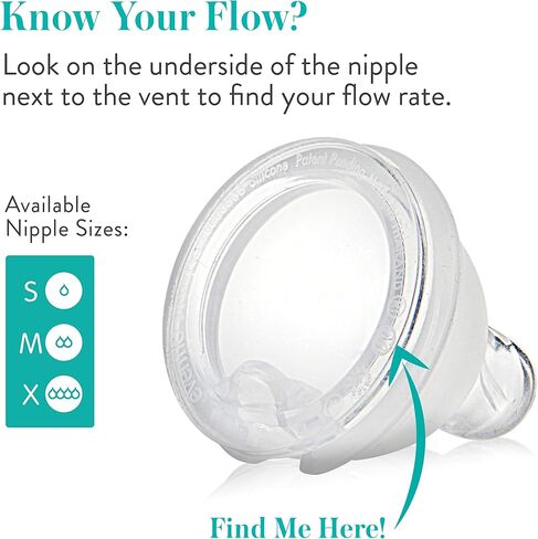 Evenflo Feeding Balance Plus Wide Neck Nipples for The Balance Plus Wide Neck Baby Bottles - Helps Reduce Colic - Fast Flow/X-Cut, 8 Months and Up (Pack of 2) in Saudi Arabia