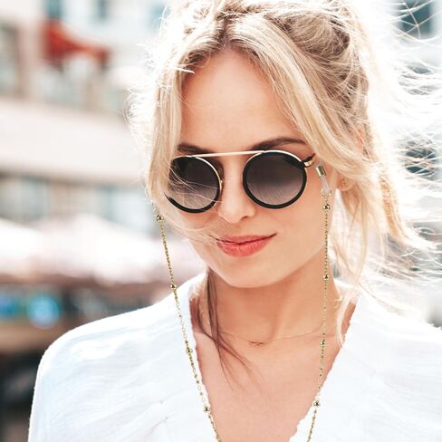 6pcs نظارات حزام سلاسل النظارات المزينة بالنساء نظارات نظارات التجنيب سلسلة العيون حاملي الزجاج قلادات سلسلة أحواض الشمسية حزام حول الرقبة للنساء الأنيقة ملونة in Saudi Arabia