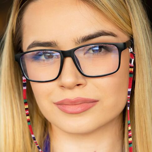 8 قطع سلسلة حامل حزام النظارات ، 26 بوصة متعددة الألوان الحبل الحبل in Saudi Arabia