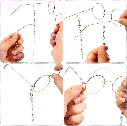 8 Pieces Eyeglass Strap, Various Styles Eyeglass Holder Chain, Eyeglass Cord Lanyard, Eyewear Retainer in Saudi Arabia