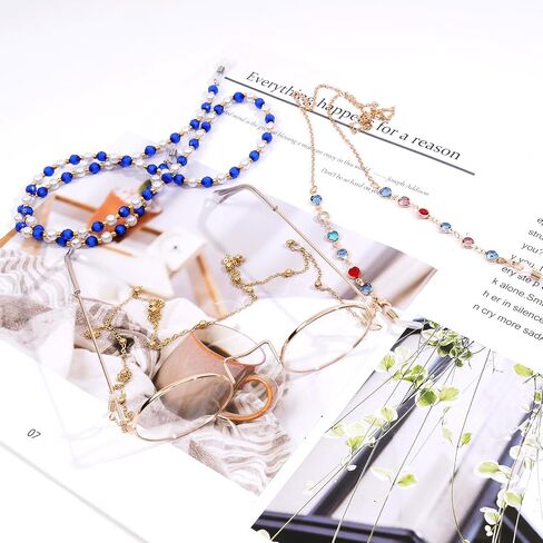 8 Pieces Eyeglass Strap, Various Styles Eyeglass Holder Chain, Eyeglass Cord Lanyard, Eyewear Retainer in Saudi Arabia