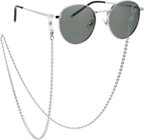 WOZEAH Eyeglass Chain for Women - Stainless Steel Glasses Chain, Sunglasses Lanyard for Reading Glasses Strap in Kuwait