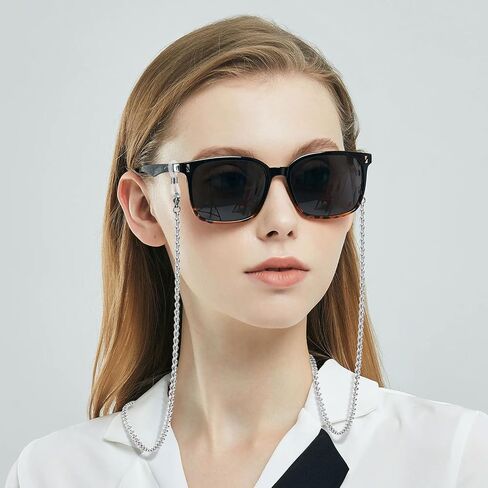 WOZEAH Eyeglass Chain for Women - Stainless Steel Glasses Chain, Sunglasses Lanyard for Reading Glasses Strap in Kuwait