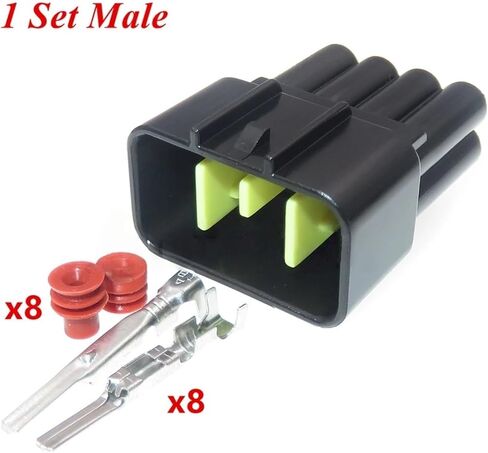 موصلات سلك السيارات 1/5/10 PCS 8 PIN FW-C-8F-B FW-C-8M-B Automobile Automobile AutomoCENT Socket Maintenance (ذكر مع الأسلاك ، 10 ٪) in Kuwait