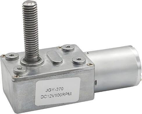 JGY-370 عمود خيوط M8 طول 33 مم محرك العتاد DC وحدة التحكم في السرعة إلى الأمام عكس 160 دورة في الدقيقة 12 فولت in Kuwait