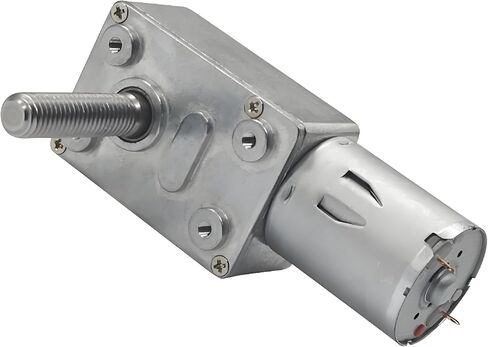JGY-370 Threaded Shaft M8 Length 33mm Worm Gear Motor DC Reducer Speed Controller Forward Reverse 18RPM 6V in Saudi Arabia