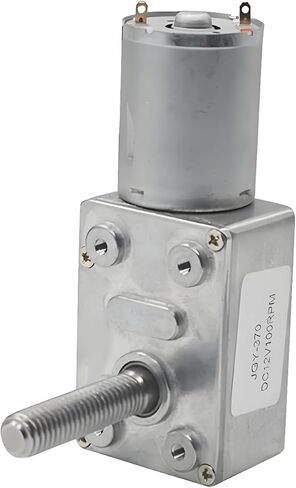 JGY-370 Threaded Shaft M8 Length 33mm Worm Gear Motor DC Reducer Speed Controller Forward Reverse 18RPM 6V in Saudi Arabia
