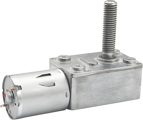 JGY-370 Threaded Shaft M8 Length 33mm Worm Gear Motor DC Reducer Speed Controller Forward Reverse 18RPM 6V in Saudi Arabia