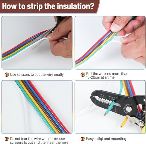 LIMICAR Trailer Wiring, 100FT Bonded Trailer Wiring Harness, 18 Gauge 5 Way Trailer Wire, Trailer Light Wire, RV Camper Towing Boat Trailer Wiring Harness Wire (Green, Yellow, Brown, Blue, White) in Kuwait