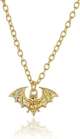 قلادة سحر ذهبية 14K ، أساور Halloween Charms Batchain Bat ، Ghost ، Pumpkin ، Spider ، Skull Disachable ، ملحقات الحفلات العصبية in Kuwait