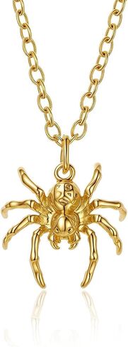 قلادة سحر ذهبية 14K ، أساور Halloween Charms Batchain Bat ، Ghost ، Pumpkin ، Spider ، Skull Disachable ، ملحقات الحفلات العصبية in Kuwait
