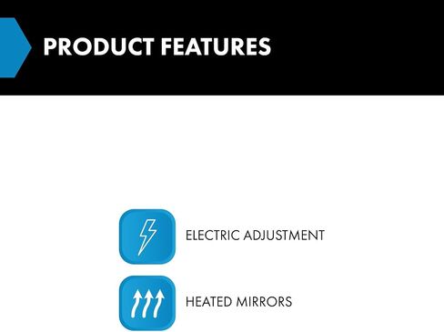 TRQ Mirror Set Compatible with 2018-2021 Volkswagen Tiguan in Saudi Arabia