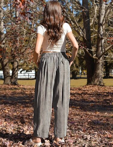 TARSE Women Linen Baggy Harem Pants Summer Drawstring Casual Lounge Pant 2024 Beach Travel Vacation Clothes with Pockets in Kuwait