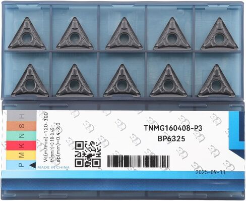 CNC Carbide Inserts TNMG331 / TNMG160404-MD for Metal Cutting Steel, Semi-Finishing chipbreaker for Turning Cutter, 10 PCS. in Kuwait