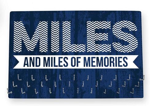 Hooked on Medal Hanger & Bib Display | Signed Up for Another Race | Wood in Kuwait