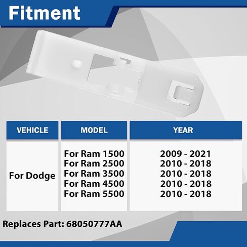4pcs مصابيح الأمامية الاحتفاظ بمقطع تثبيت متوافق مع دودج رام 1500 2009-2021 RAM 2500 3500 4500 5500 2010-2018 68050777AA in Kuwait