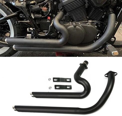 Motorcycle Exhaust Pipe for Shadow Steed 600 VLX600 VT600 VT VLX 600 with Muffler Removable Silencer Accessories in Saudi Arabia