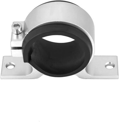 Aluminum Alloy 50mm Car Fuel Pump Mounting Bracket Single Clamp Pump Bracket Mounting Clamp 50mm (Silver) in Saudi Arabia