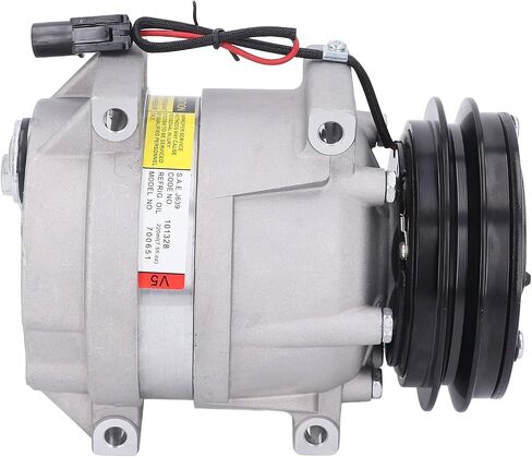 AC Compressor 700651 Replacement 65mm Foot ID Quick Mounting V5 for SY75-8 Excavator Air Conditioning in Saudi Arabia