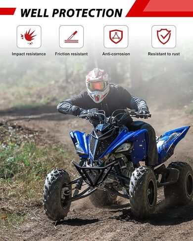 المصد الأمامي لـ Yamaha Raptor 700 700R ، واقي المصد من الجبهة الحديد السوداء لـ Yamaha Raptor YFM 700 / 700R SE 2006-2023 in Saudi Arabia