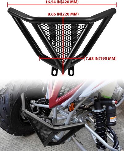 المصد الأمامي لـ Yamaha Raptor 700 700R ، واقي المصد من الجبهة الحديد السوداء لـ Yamaha Raptor YFM 700 / 700R SE 2006-2023 in Saudi Arabia