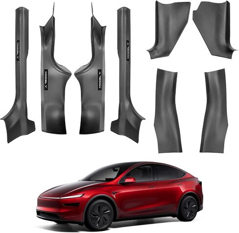 8pcs door sill protector for tesla model y Juniper Door Entry Guard anti-kick protect protect cover for 2025-2026 New Model y Juniper INTORIORIS in Kuwait