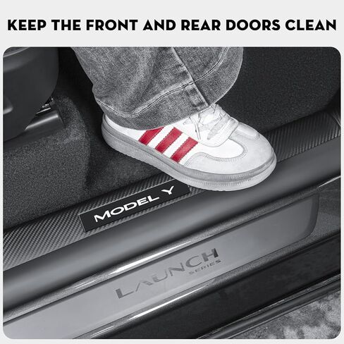 8pcs door sill protector for tesla model y Juniper Door Entry Guard anti-kick protect protect cover for 2025-2026 New Model y Juniper INTORIORIS in Kuwait