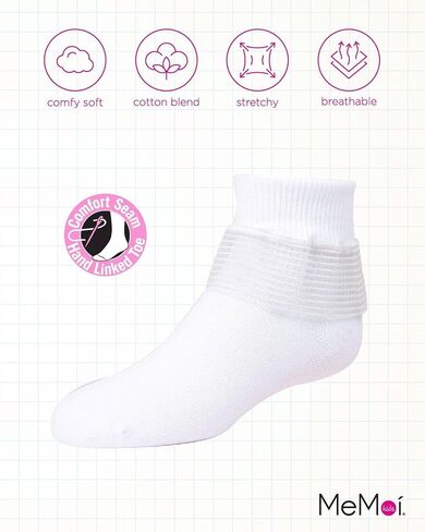 MeMoi Girls' Far Out Cotton Blend Lace Ruffle Socks in Saudi Arabia