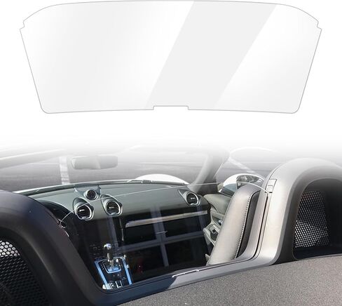 Motoparty Wind Deflector for Porsche Boxster 2012-2016 981 2017-2020 718 4.5mm Clear Acrylic Screen Reduces Wind Turbulence in Saudi Arabia