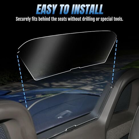 Motoparty Wind Deflector for Porsche Boxster 2012-2016 981 2017-2020 718 4.5mm Clear Acrylic Screen Reduces Wind Turbulence in Saudi Arabia