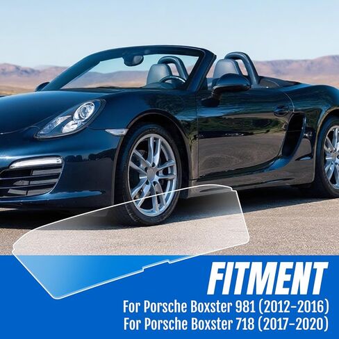 Motoparty Wind Deflector for Porsche Boxster 2012-2016 981 2017-2020 718 4.5mm Clear Acrylic Screen Reduces Wind Turbulence in Saudi Arabia