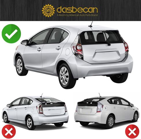 Dasbecan Right Tail Light Compatible with 2012 2013 2014 Toyota Prius C Tail Light Lens Cover w/o Bulbs Replaces # 81551-52A80 in Kuwait