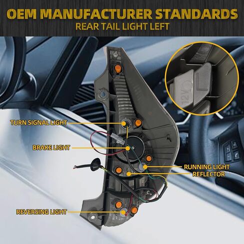 Dasbecan Right Tail Light Compatible with 2012 2013 2014 Toyota Prius C Tail Light Lens Cover w/o Bulbs Replaces # 81551-52A80 in Kuwait