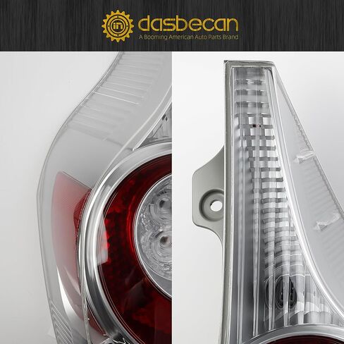 Dasbecan Right Tail Light Compatible with 2012 2013 2014 Toyota Prius C Tail Light Lens Cover w/o Bulbs Replaces # 81551-52A80 in Kuwait