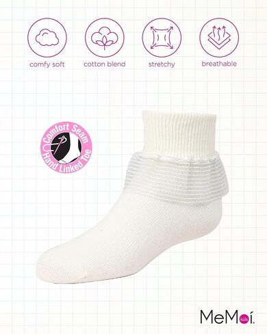 MeMoi Girls' Far Out Cotton Blend Lace Ruffle Socks in Saudi Arabia