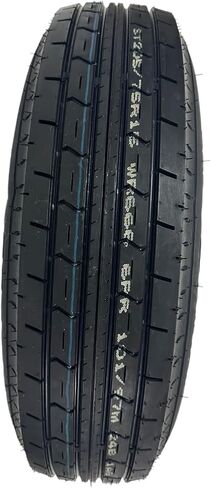 ST205/75R15 Trailquest Trailer Tire على الحافة ، نطاق الحمل C 6 Ply ، على 5 Lug White White Wheel مع نمط الترباس 5 × 5.5 بوصة. يستبدل F78 أو D15 - ضمان in Saudi Arabia