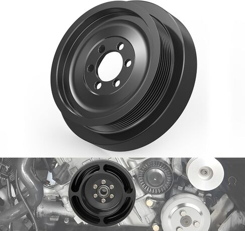 Bevinsee خفيفة الوزن كرنك بكرة متوافقة مع E90 E91 E92 E93 E87 E82 135I 335i 1M N54 ، بديل لـ 11227558083 ، بليت بليت الألومنيوم Crankshspen in Saudi Arabia