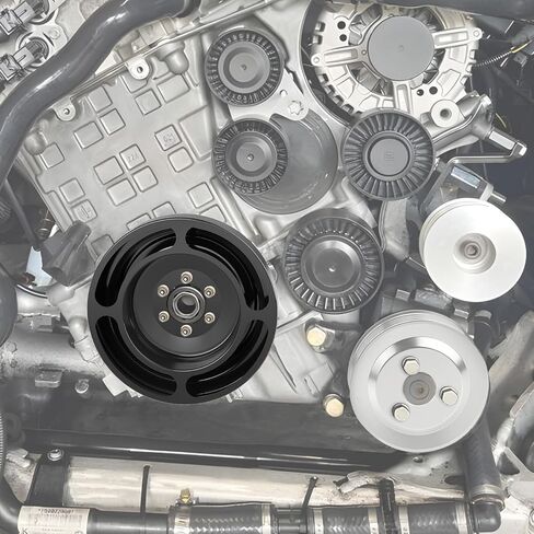 Bevinsee خفيفة الوزن كرنك بكرة متوافقة مع E90 E91 E92 E93 E87 E82 135I 335i 1M N54 ، بديل لـ 11227558083 ، بليت بليت الألومنيوم Crankshspen in Saudi Arabia