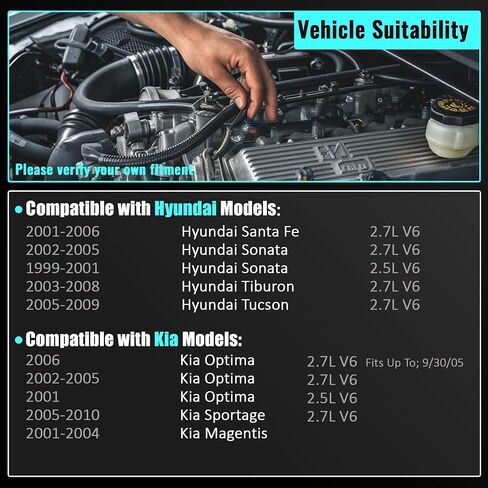 محرك متنازل بوازن المرفقي بكرات متوافقة مع Hyundai Santa Fe Sonata Tiburon Tucson لـ Kia Magentis 2001-2004 Optima 2001-2006 Sportage 2005-2010 594-268 in Saudi Arabia