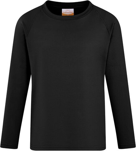 Dreammonkey Boys Compression Thermal Shirt Long Sleeve Fleece Undershirt for Boy Football Baseball Soccer Base Layer in Kuwait