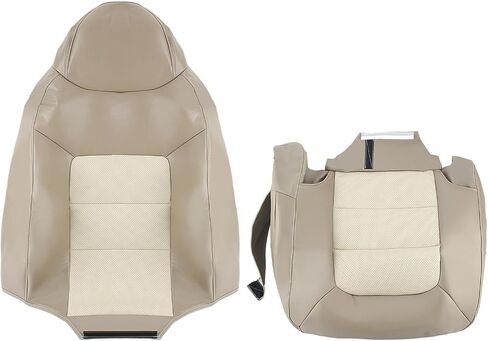 AUTOKAY Driver Complete Perforated Seat Covers Tan for Ford Expedition Eddie Bauer 03-06 in Saudi Arabia