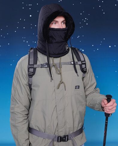 Huamulan Woment Winter قطعة واحدة من القبعة Balaclavas القبعة الصارار هوديي هوديي وجه درع دافئ قبعات الثلج التزلج على الجليد البارد in Kuwait