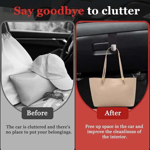 Wuyaoyao Car Co-Pilot Glovebox Hooks ، Automotive Co-Pilot Glove Box Hook Hook Hook Hook ، منظم شماعات محفظة المركبات لمظلة حقيبة البقالة ، إكسسوارات السيارات العالمية (خطافات مزدوجة) in Kuwait