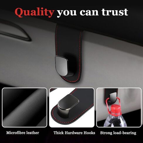 Wuyaoyao Car Co-Pilot Glovebox Hooks ، Automotive Co-Pilot Glove Box Hook Hook Hook Hook ، منظم شماعات محفظة المركبات لمظلة حقيبة البقالة ، إكسسوارات السيارات العالمية (خطافات مزدوجة) in Kuwait