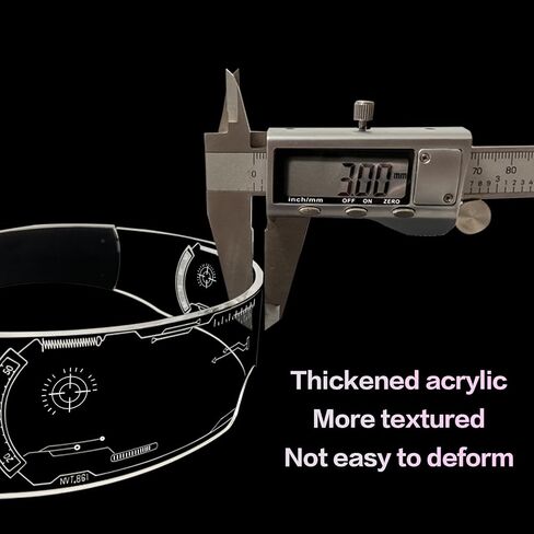 GLITCHCORE light up glasses 7 Colors and 4 Modes Led Visor Cyberpunk glow in the dark glasses Cosplay Party Bar in Saudi Arabia