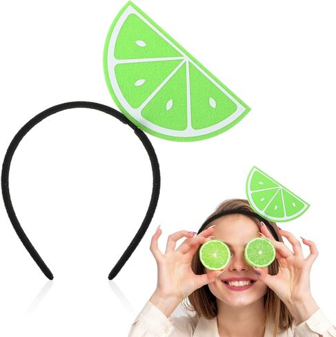 Lemon Slice Headpiece Halloween Fruit Slice Headband Lime Costume Accessory Fruit Hairband in Saudi Arabia