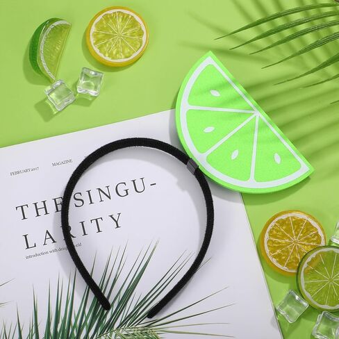 Lemon Slice Headpiece Halloween Fruit Slice Headband Lime Costume Accessory Fruit Hairband in Saudi Arabia