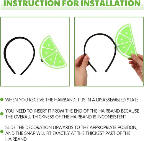Lemon Slice Headpiece Halloween Fruit Slice Headband Lime Costume Accessory Fruit Hairband in Saudi Arabia