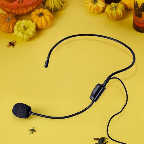 Spooktacular Creations Fake Microphone Headset Prop, Rockstar Singer Costume Headband Mic Accessories, Rock Star Headphones for Adults Men Women Halloween Cosplay Party props in Saudi Arabia
