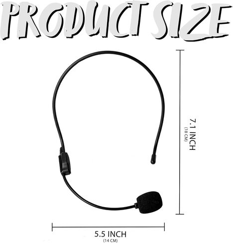 Spooktacular Creations Fake Microphone Headset Prop, Rockstar Singer Costume Headband Mic Accessories, Rock Star Headphones for Adults Men Women Halloween Cosplay Party props in Saudi Arabia